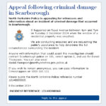 Appeal Following Criminal Damage In Scarborough
