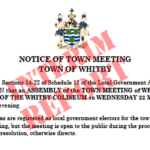 Whitby Town Meeting & the WSP